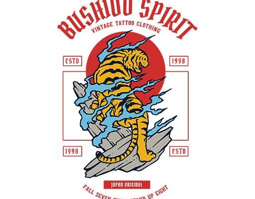 火焰矢量卡通老虎手绘卡通动物