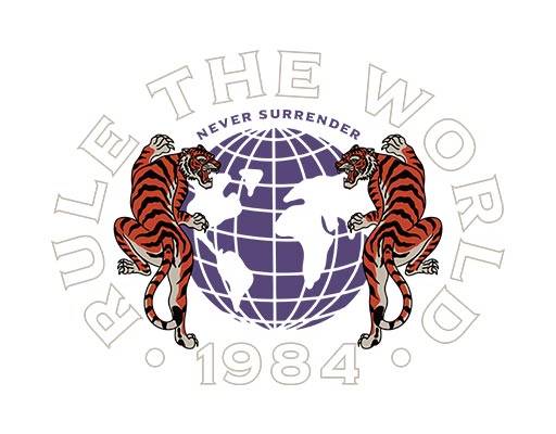 两只老虎矢量英文字母矢量卡通动物地球矢量