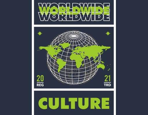 地球仪矢量英文字母矢量线条图案世界地图