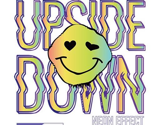 炫彩英文字母矢量卡通文字微笑表情矢量卡通表情