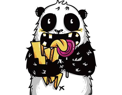 卡通熊猫矢量可爱卡通动物熊猫头像动物简笔画矢量