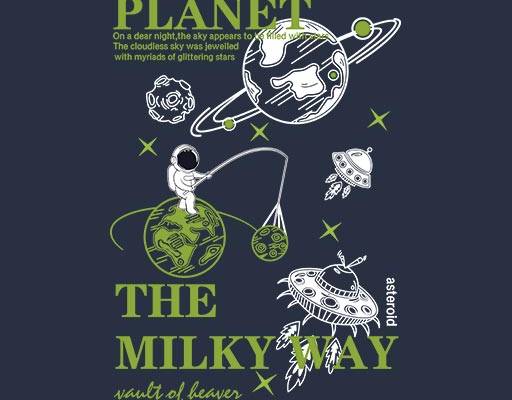 宇航员矢量卡通人物矢量星球矢量英文字母矢量飞船矢量