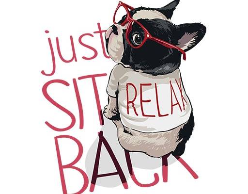 卡通动物矢量戴眼镜的小狗矢量可爱卡通动物