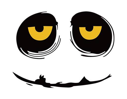 微笑表情矢量卡通眼睛矢量