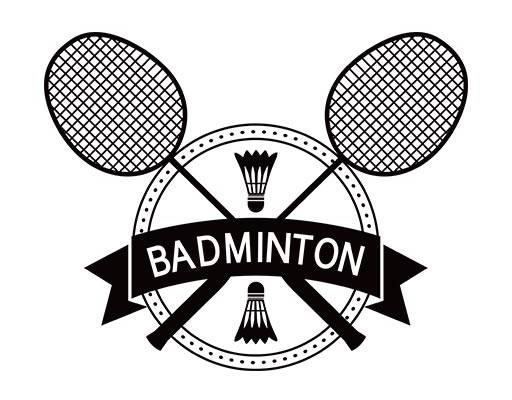 羽毛球拍矢量运动工具矢量网球拍