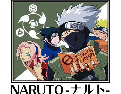 火影忍者矢量卡通人物矢量方形矢量图案卡通男孩女孩矢量日文矢量