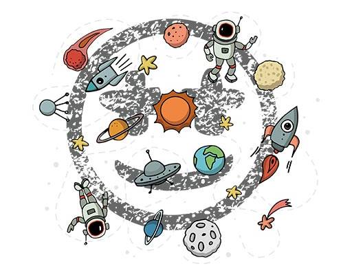 宇航员矢量卡通星球矢量火箭矢量卡通矢量人物表情矢量