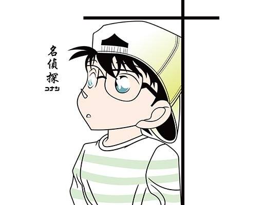 卡通人物矢量戴帽子的男孩名侦探柯南卡通男孩