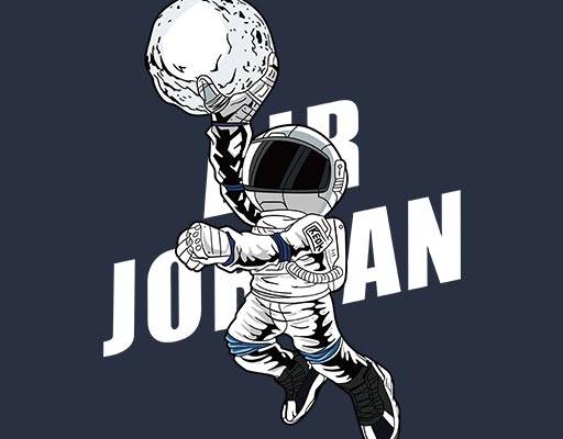 卡通宇航员矢量投篮人物矢量卡通人物手绘卡通人物英文字母矢量星球