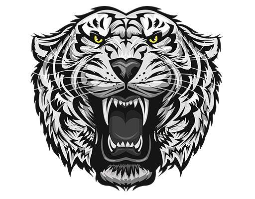 卡通狮子头矢量卡通动物头像可爱老虎头像