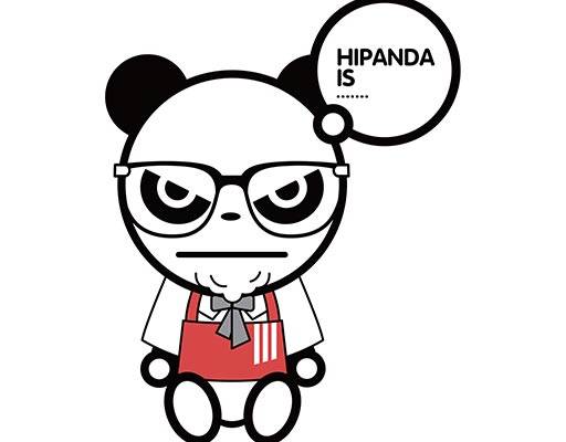 卡通熊猫矢量英文字母矢量戴眼镜的熊猫手绘卡通