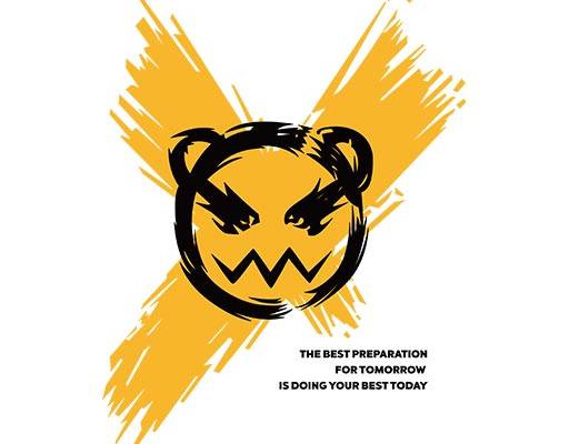 卡通小熊头像涂鸦矢量叉涂鸦小熊头卡通头像英文字母矢量