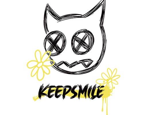 手绘卡通头像英文字母矢量鲜花矢量涂鸦卡通矢量