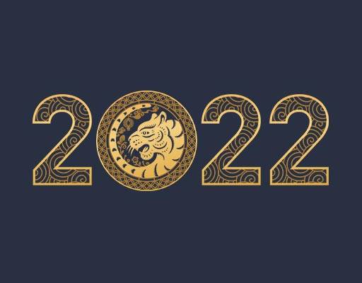 老虎头像矢量数字字母矢量2022数字矢量