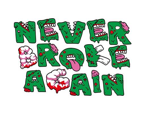 卡通英文字母矢量手绘文字矢量骷髅头矢量