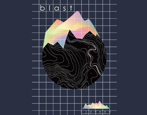 卡通山峰矢量线条矢量彩色山峰线条矢量