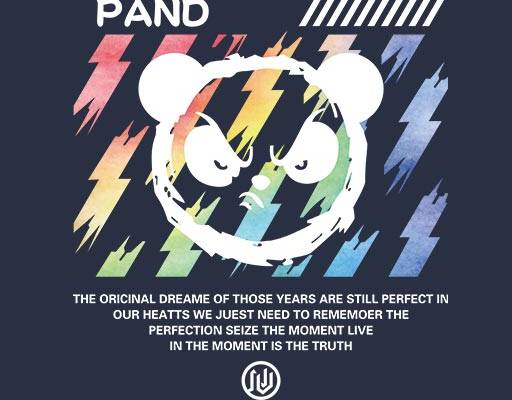 卡通小熊头像水彩线条英文字母图案手绘熊头