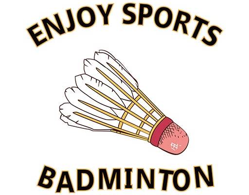 卡通羽毛球矢量英文字母矢量手绘羽毛球