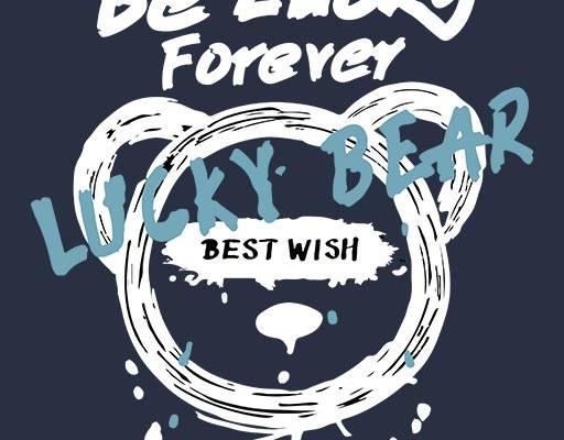 卡通小熊头像英文字母矢量手绘卡通矢量喷溅矢量破碎矢量