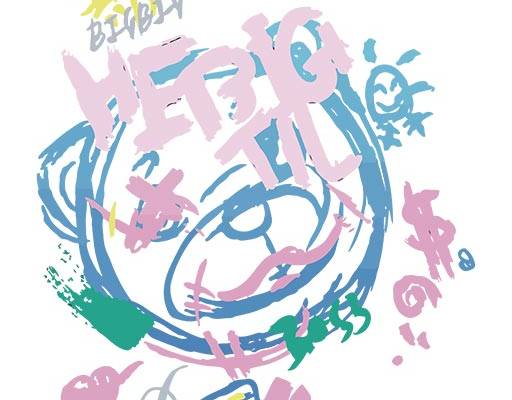 卡通小熊头像手绘小熊涂鸦小时涂鸦卡通矢量手写英文字母矢量