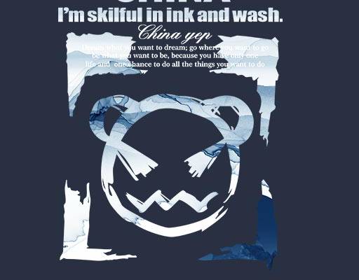 英文字母矢量表情矢量涂鸦图案水彩矢量图案