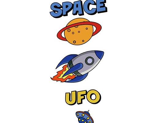 英文字母矢量飞船矢量飞碟图案星球图案立体英文字母