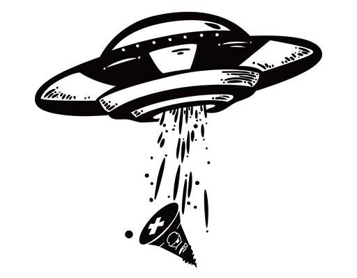 飞船矢量卡通飞碟手绘飞船矢量