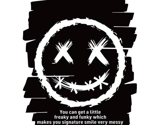 微笑表情矢量涂鸦矢量英文字母矢量