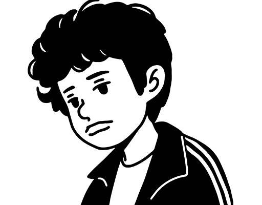 卡通人物头像男孩头像矢量手绘男孩头像