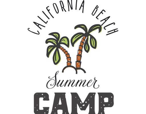 卡通树木矢量手写英文字母矢量椰子树矢量