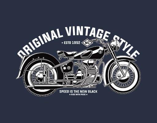 卡通摩托车矢量手绘摩托复古摩托矢量