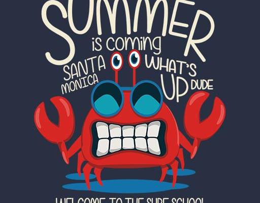 卡通动物矢量英文字母矢量手绘螃蟹矢量手写英文字母