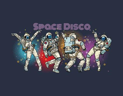 卡通宇航员矢量英文字母矢量彩色跳舞的宇航员