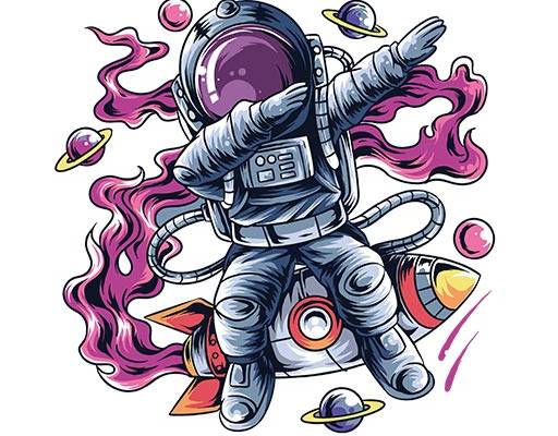 宇航员矢量卡通人物矢量飞船矢量星球矢量