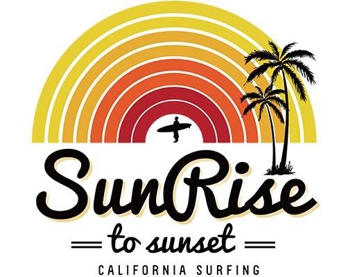 城市风景矢量彩虹矢量椰子树矢量手写英文字母矢量