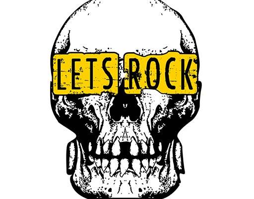 英文字母图案骷颅头矢量赛博朋克风格图案男装恐怖图案