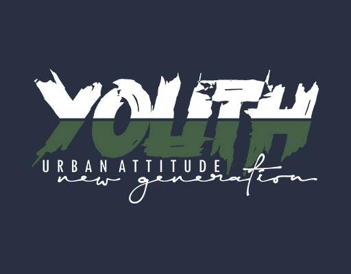 youth英文字母图案破碎文字图案简约文字图案手写英文字母