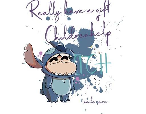 卡通史迪仔图案史迪奇Stitch星际宝贝涂鸦卡通图案英文字母图案