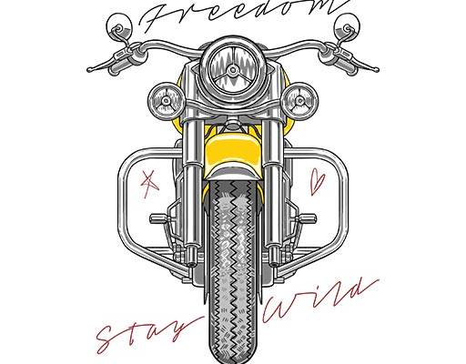 卡通摩托车矢量手写英文字母摩托简笔图案机车图案