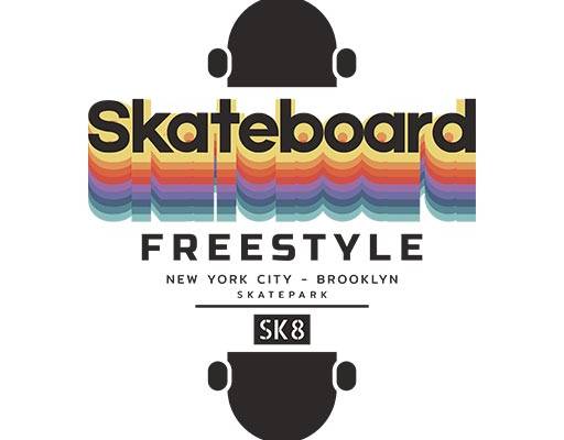 立体英文字母图案滑板图案彩色英文字母简约文字图案