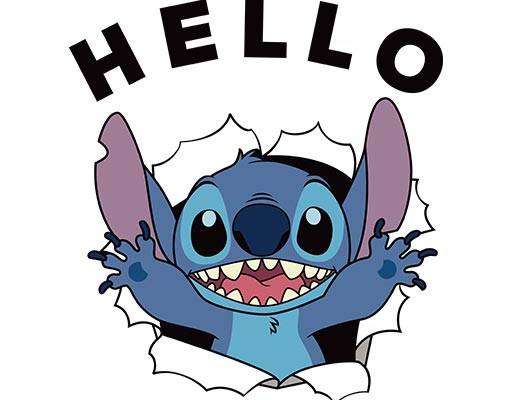史迪仔图案可爱卡通动物破裂卡通动物史迪奇Stitch星际宝贝卡通图案