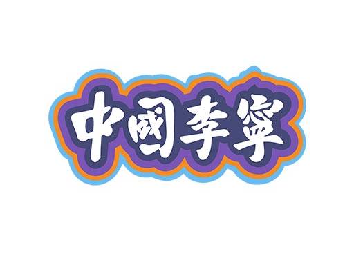 中国李宁文字图案中文字母图案彩色文字