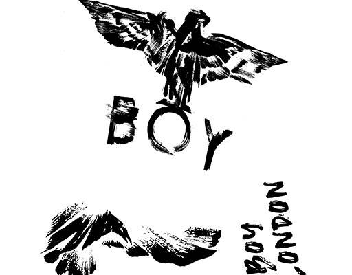 伦敦男孩标志图案BOY LONDON文字图案鹰图案卡通动物手绘老鹰涂鸦老鹰鸟