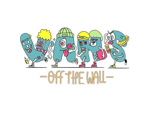 万斯卡通图案VANS插画图案卡通万斯字母图案