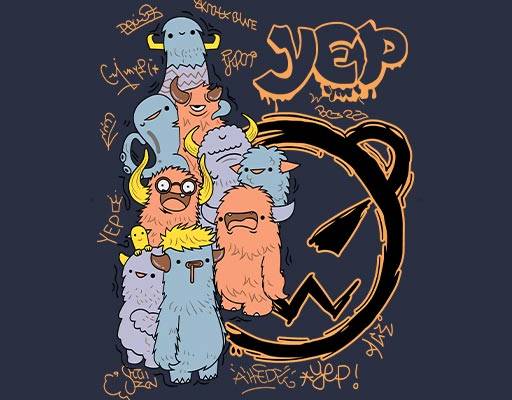 卡通怪兽图案手绘卡通动物手绘怪兽熊头英文字母