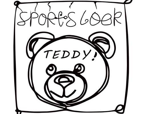 卡通小熊矢量小熊头像图案英文字母矢量小熊简笔画矢量