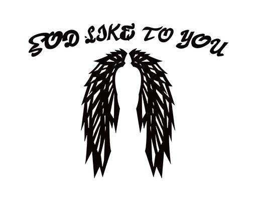 翅膀矢量英文字母矢量刻字膜图案反光图案矢量