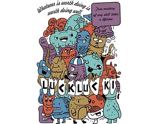 卡通怪兽矢量手绘卡通矢量卡通动物矢量英文字母矢量简笔卡通矢量