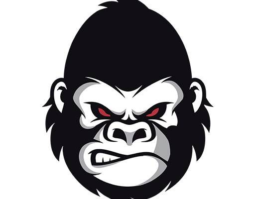 卡通猴子矢量大猩猩头像矢量卡通动物矢量