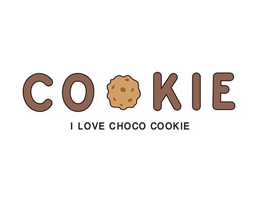 cookie饼干矢量英文字母矢量简约文字矢量